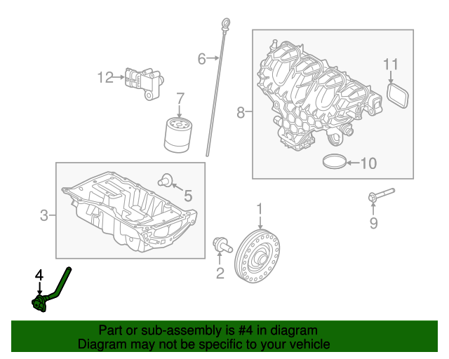 LR024971 Oil Level Sensor 20122017 Land Rover Land Leaping Genuine