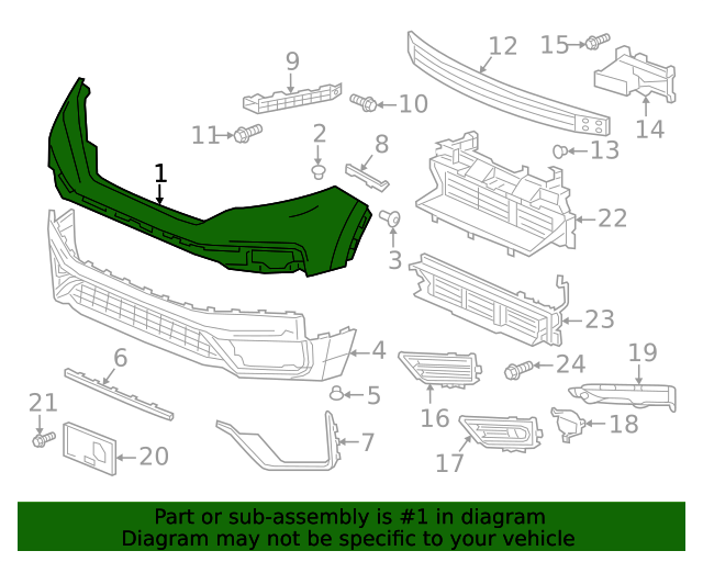 04711TLAA50ZZ Bumper Cover 20202022 Honda CRV Toronto Honda Parts