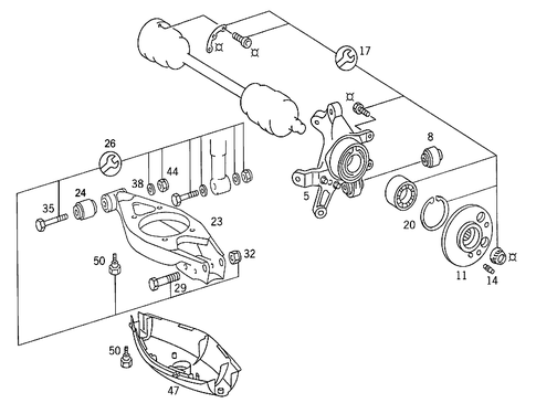 Rear Axle Mount for 1987 Mercedes-Benz 190E | Mercedes-Benz USA Parts