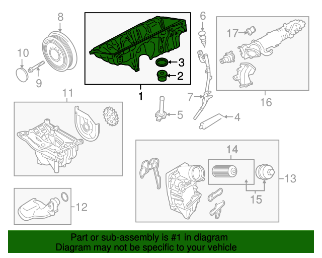 11138515773 20142018 BMW X5 Oil Pan (11138515773) BMW of South