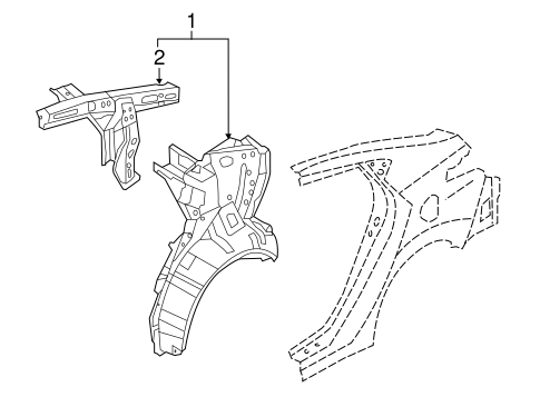 Inner Structure for 2015 Hyundai Elantra | OEM Parts Online