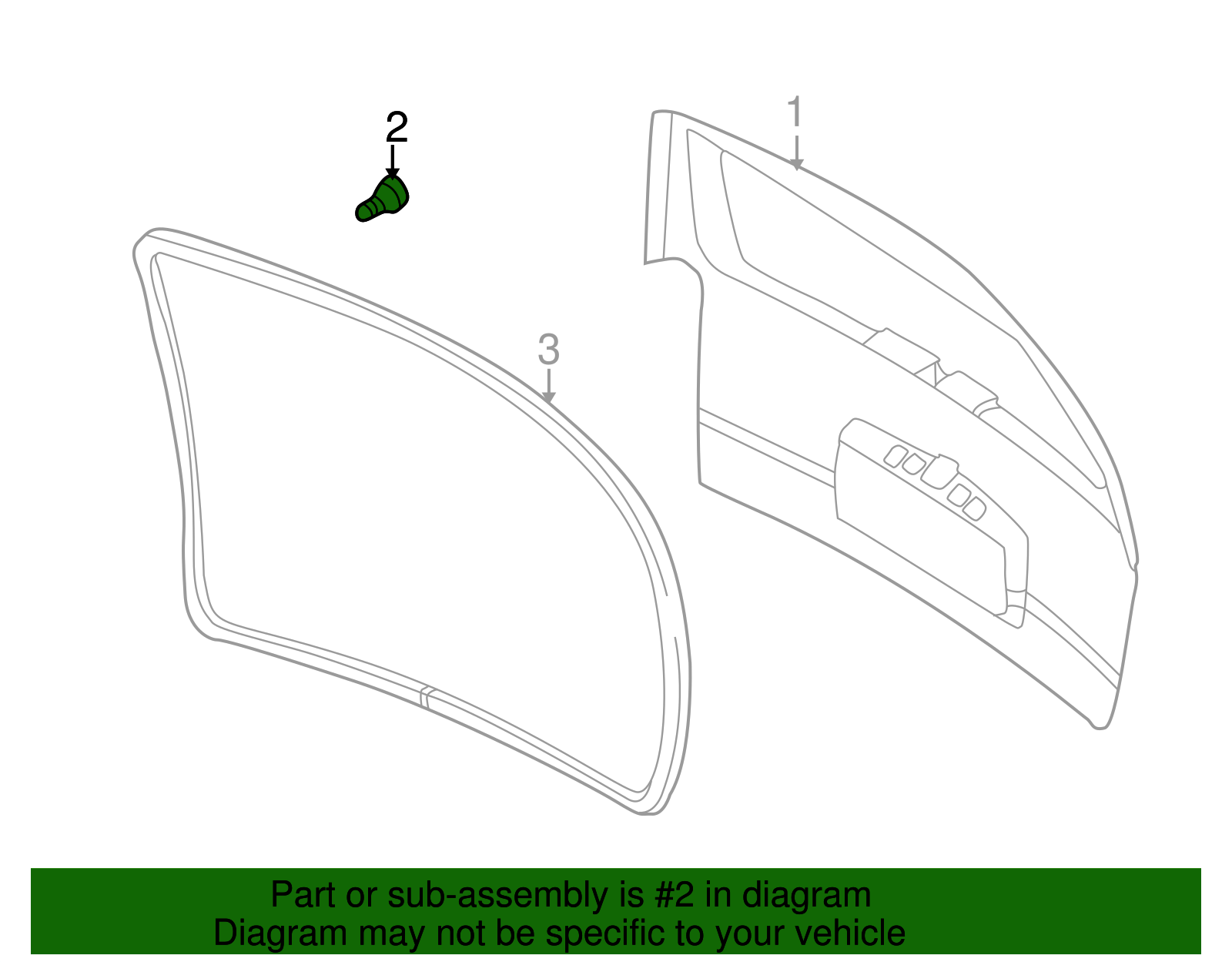 Lift Gate Bumper - GM (10306224)