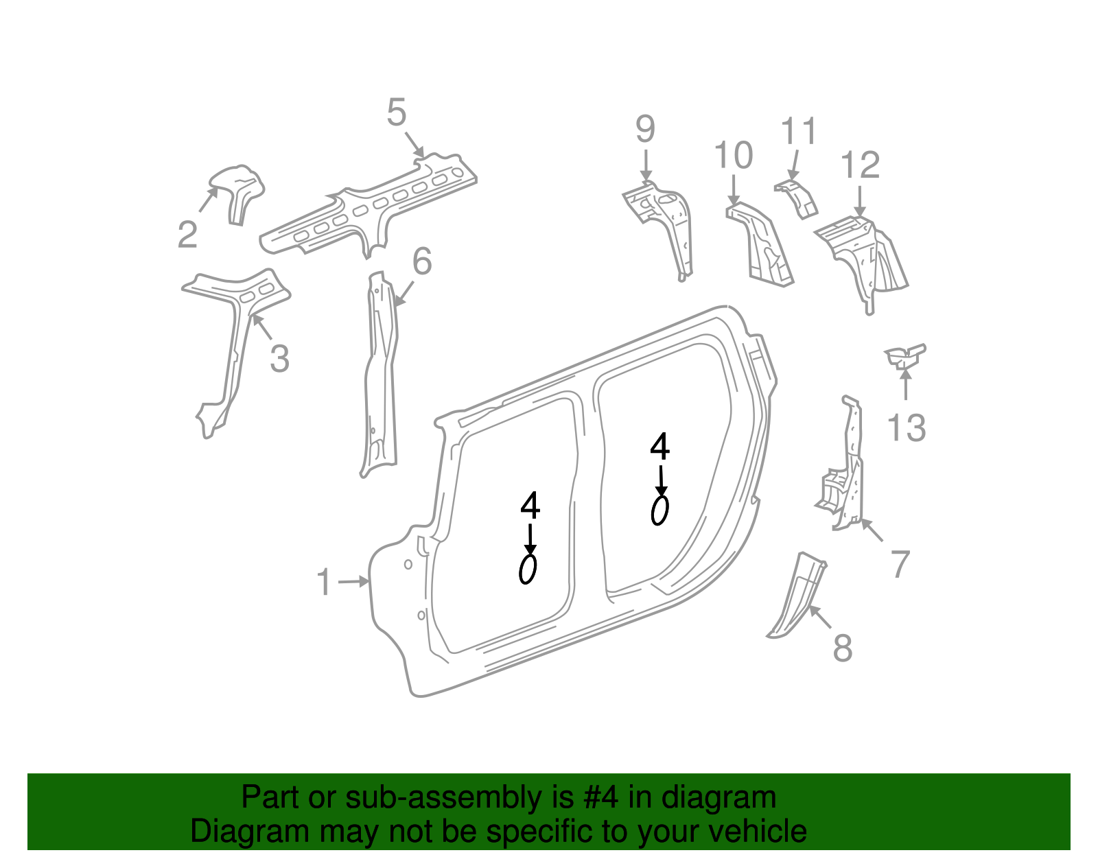 Insulator Assembly-Body Side Inner Panel Hole Cover - GM (15056720)