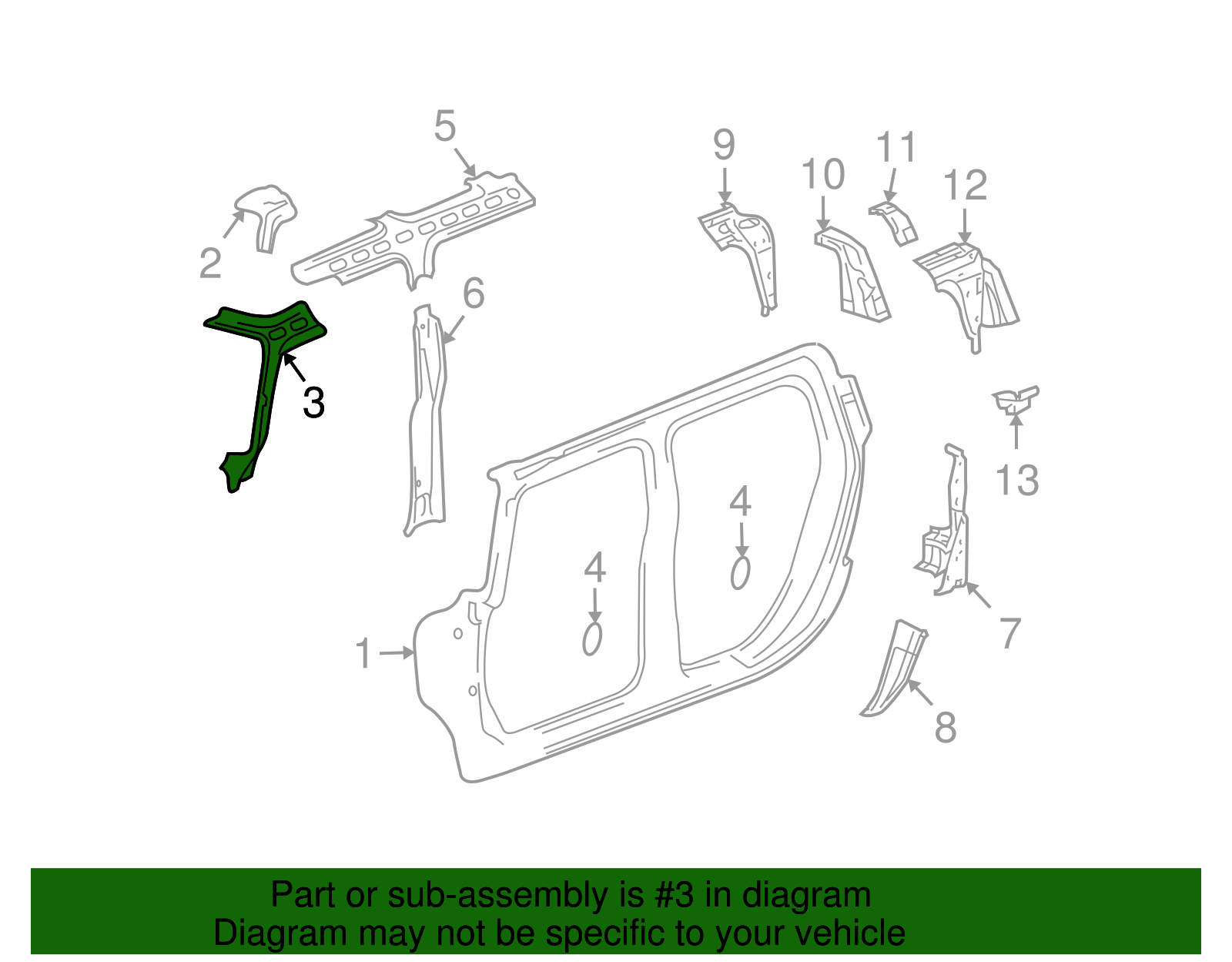 F Reinforcement - GM (15148308)