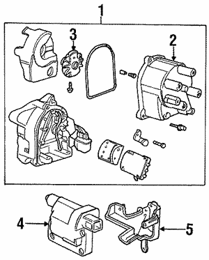 thumbnail image 2 of Ishino Distributor Cap Gasket For Honda CR-V 1997-2001 – 30132-PT2-006, Replaces JH242, DCG15 2 of 4