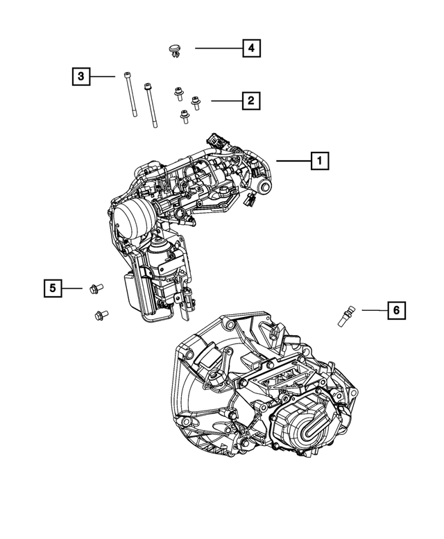 2012 Fiat 500 Manual Transmission Shift Hydraulic Assembly 68219757AA