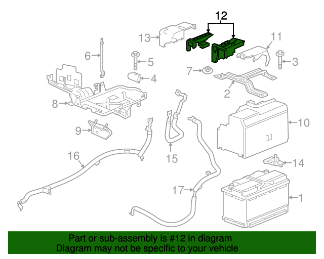 20182020 Buick Battery Distribution Engine Compartment Fuse Block