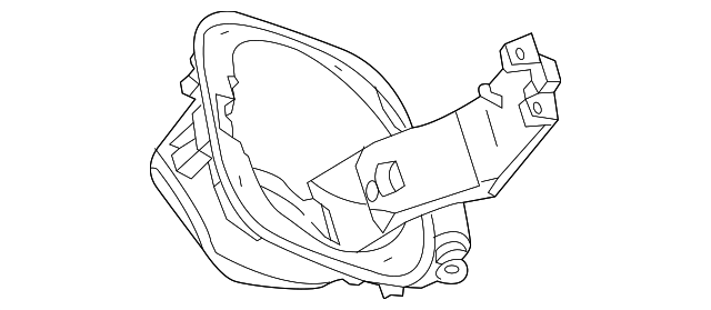 Fuel Filler Housing with Springs, Bumper, Hinge, and Pin - GM (95147033)