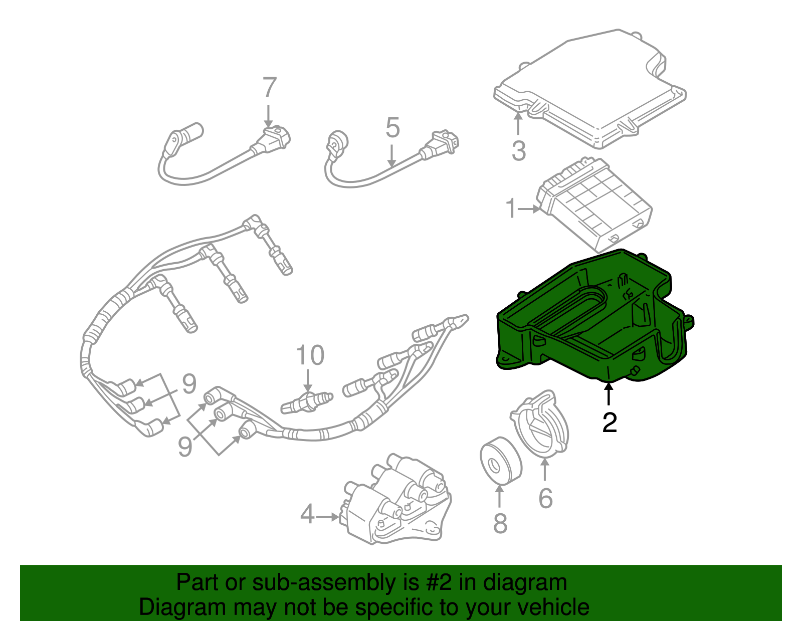 ECM Housing - Volkswagen (8D1-907-355-B)
