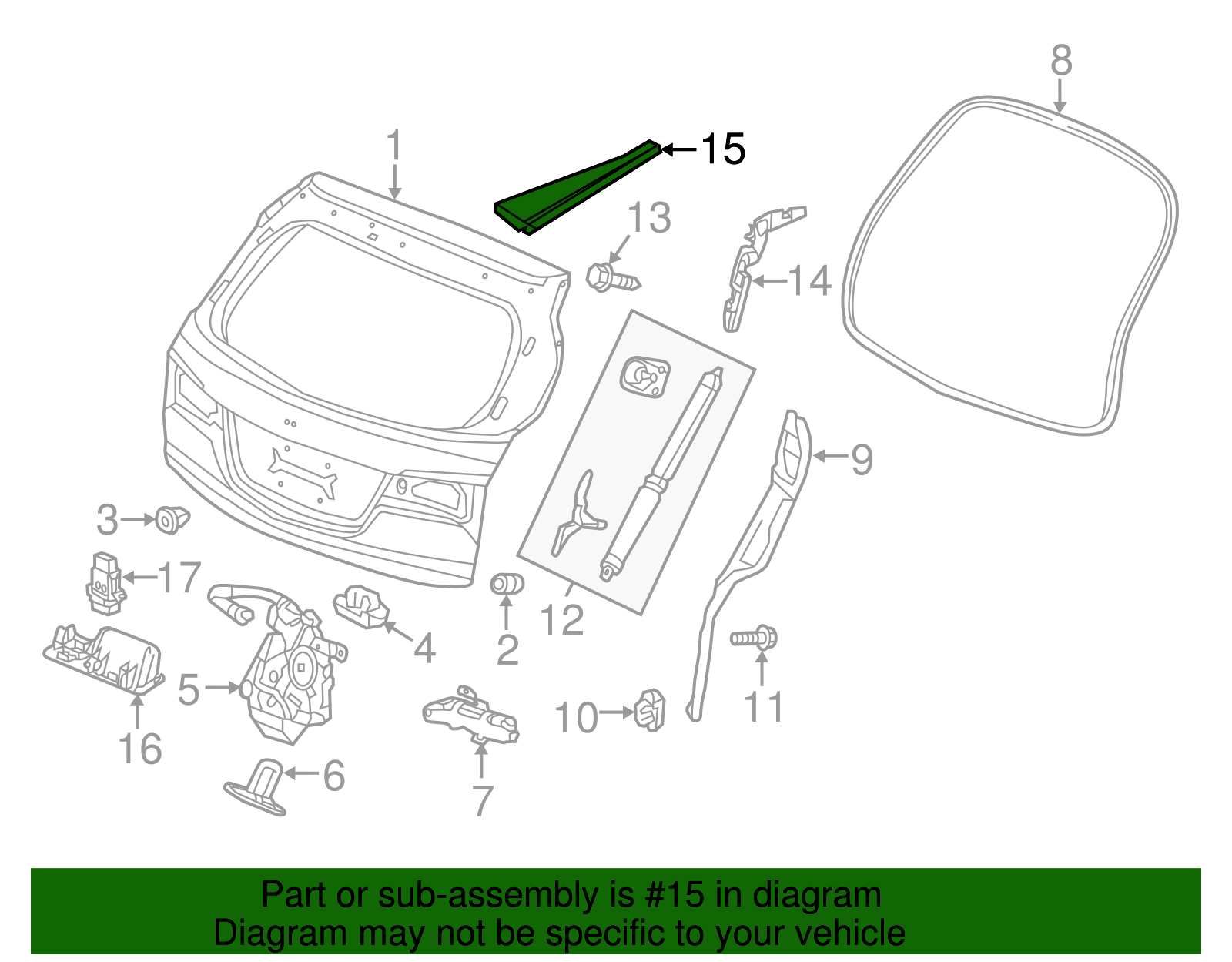 74885-TZ5-A10 - 2014-2020 Acura MDX - Cover Assembly, L