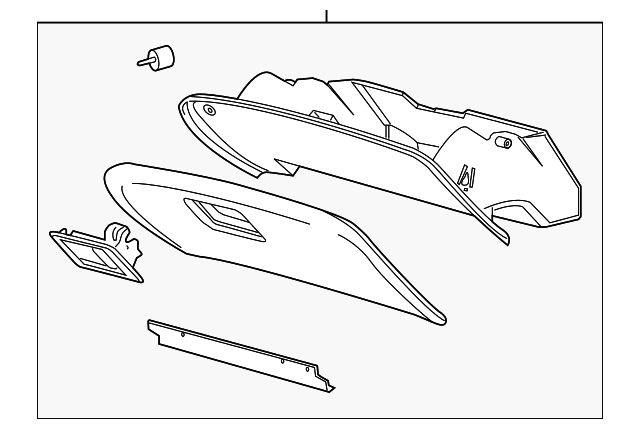 Glove Box Door - Ford (YW1Z-5406024-AAA)