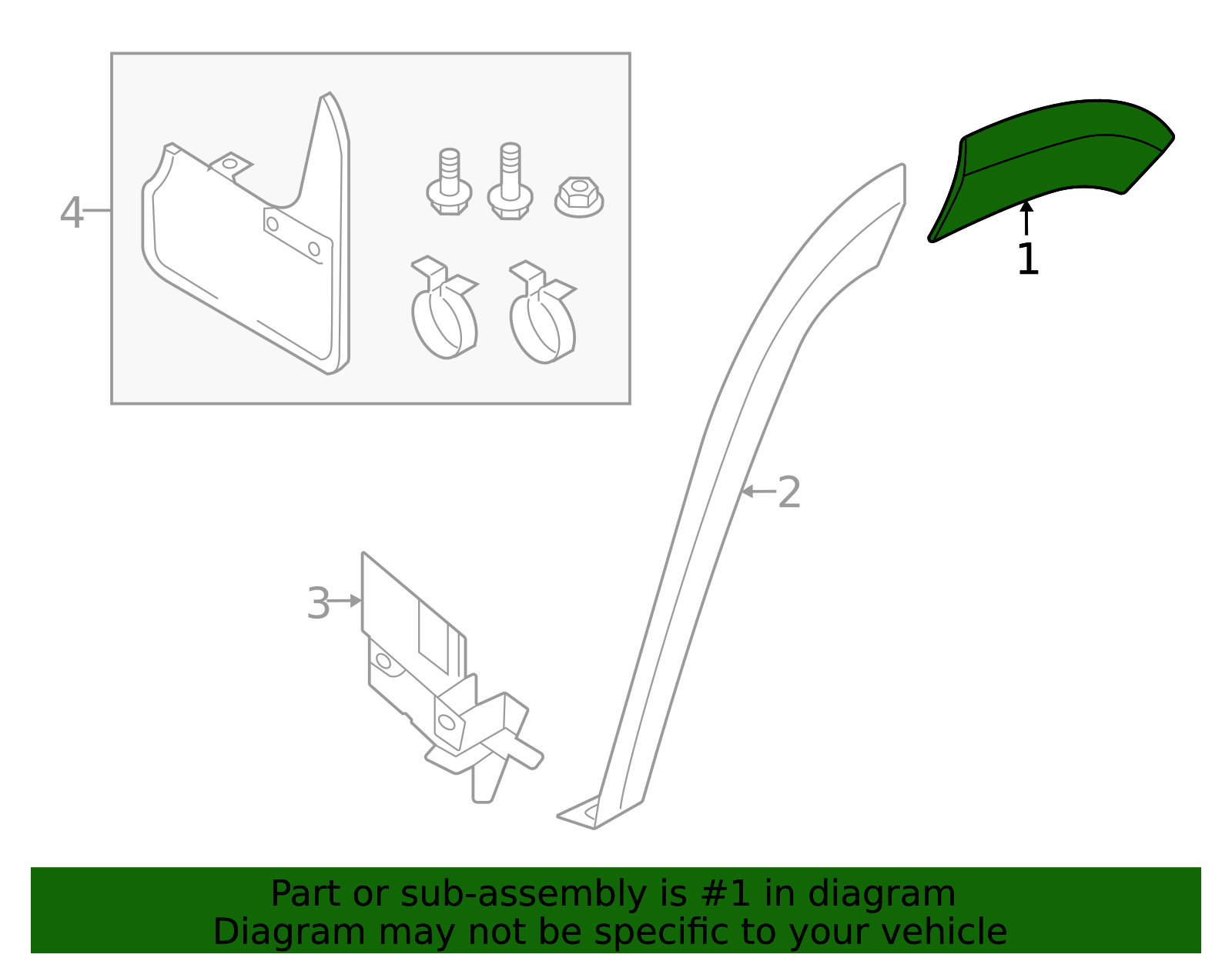 Wheel Opening Molding 2GJ-854-990-A-9B9