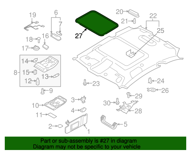 8T0867561 Sunroof Trim 20082017 Audi Audi Parts Store