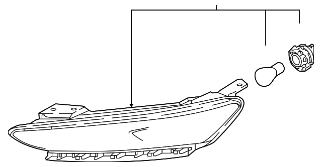 2022-2023 Hyundai Kona Daytime Run Lamp 92208-J9510