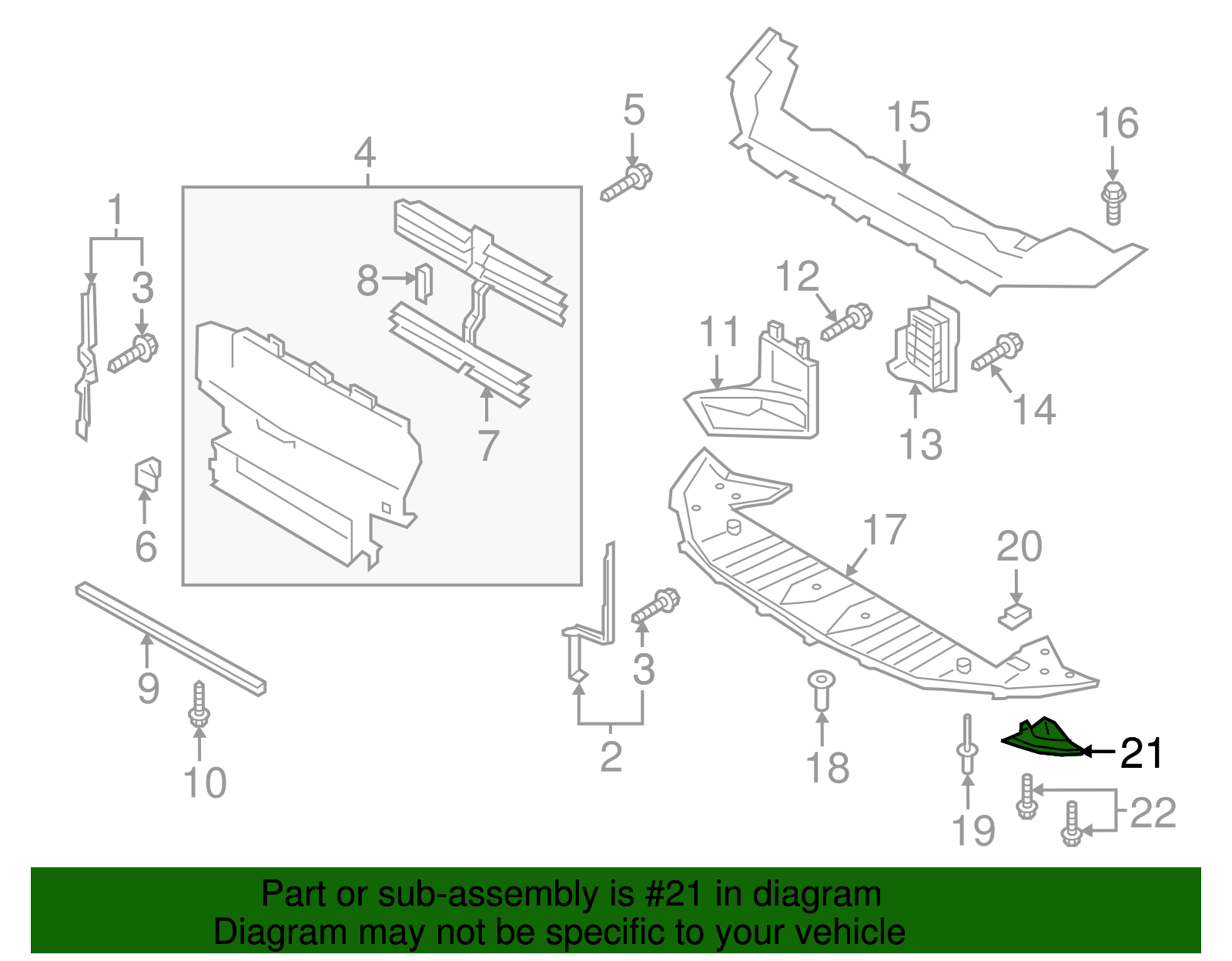 Deflector Shield - Ford (GR2Z-16B074-A)