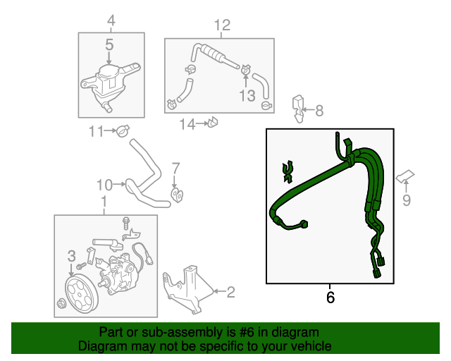 20052009 Subaru OEM NEW 20052009 Subaru Outback Legacy Power Steering