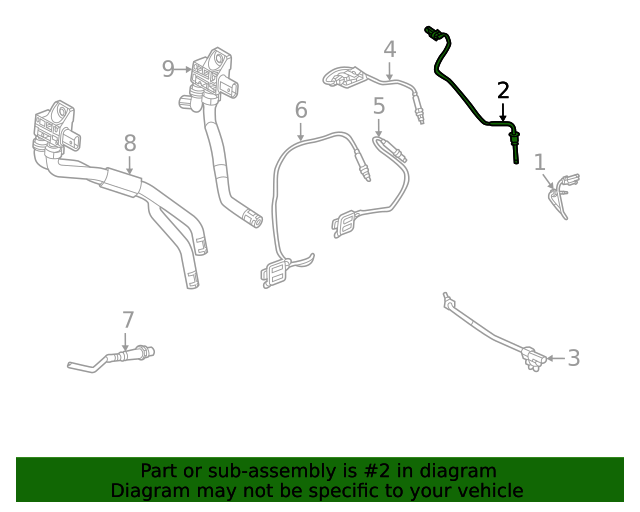 40009168 Exhaust Temp Sensor 2023 Chevrolet Silverado 1500
