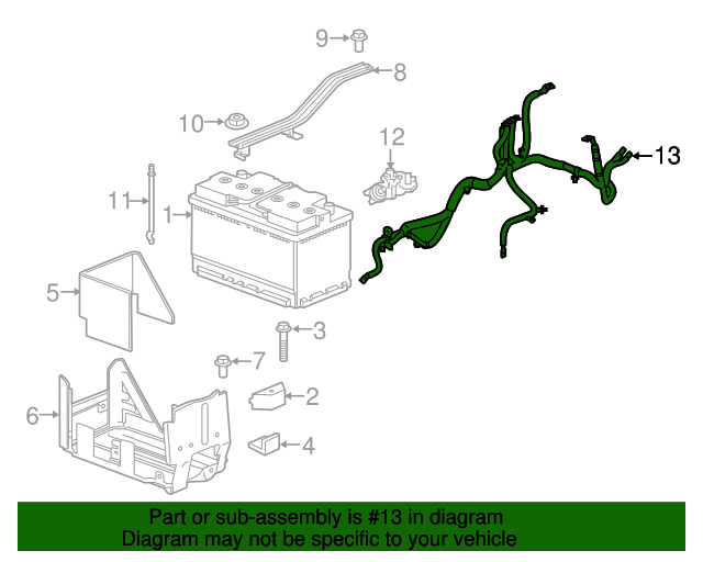 Battery Positive and Negative Cable 85524619 GM Parts Online