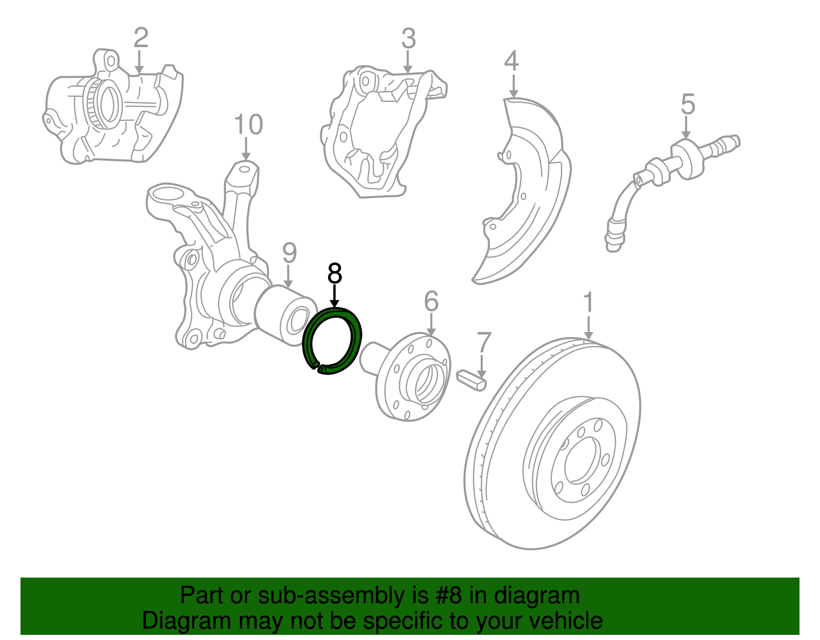 Bearing Assembly Lock Ring - Volkswagen (N-012-350-1)