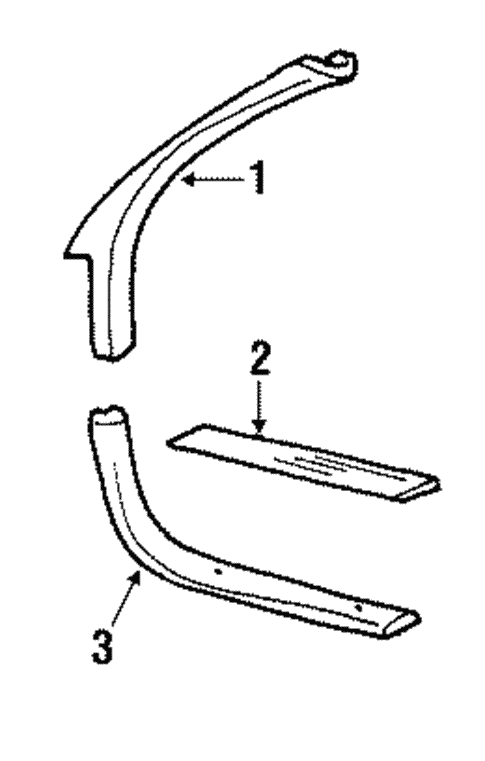 Interior Trim - Pillars for 1996 Oldsmobile Cutlass Supreme #1