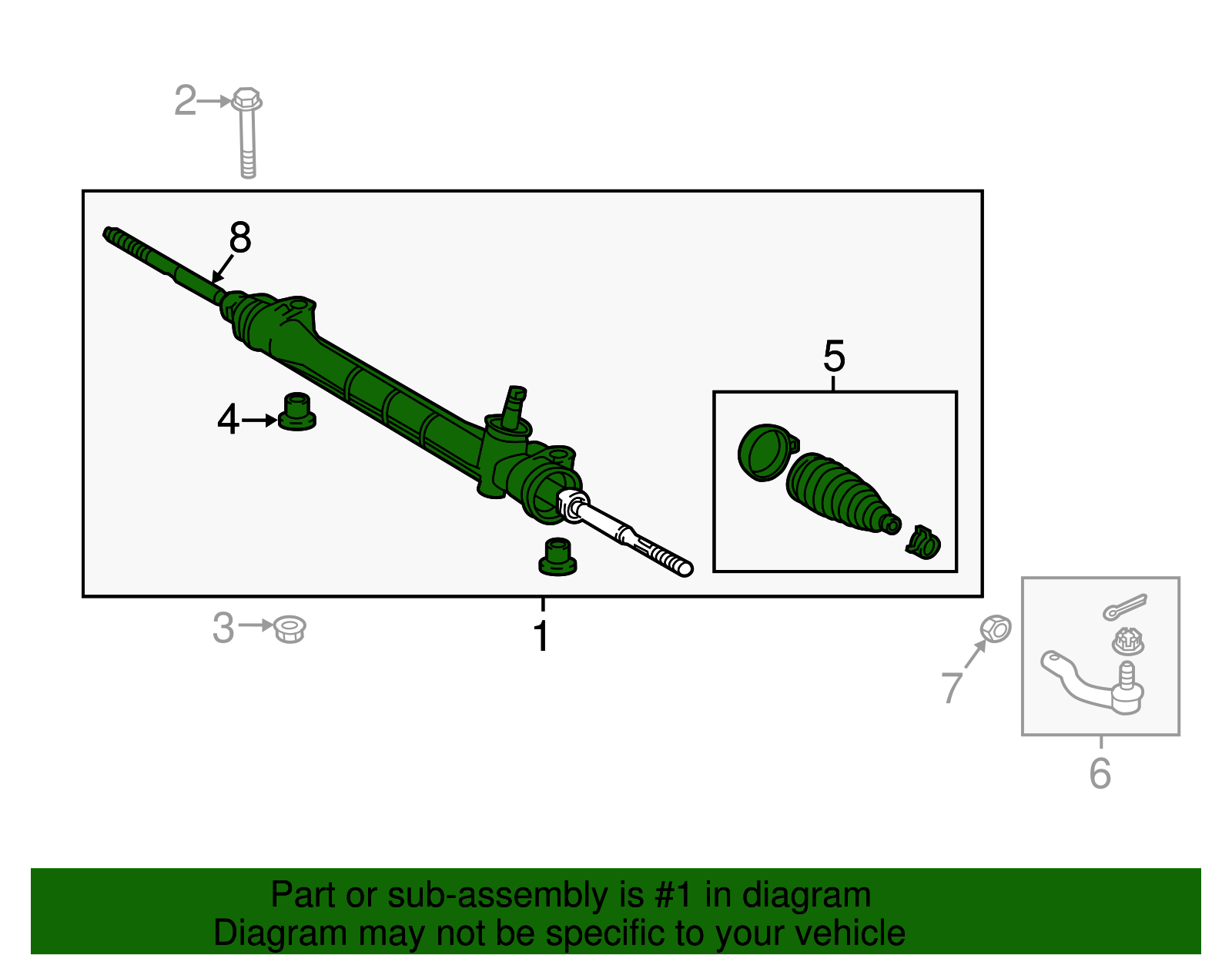 Steering Gear - Scion (45510-12640)