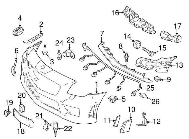 172-885-24-37 - Energy Absorber 2012-2016 Mercedes-Benz | Mercedes  