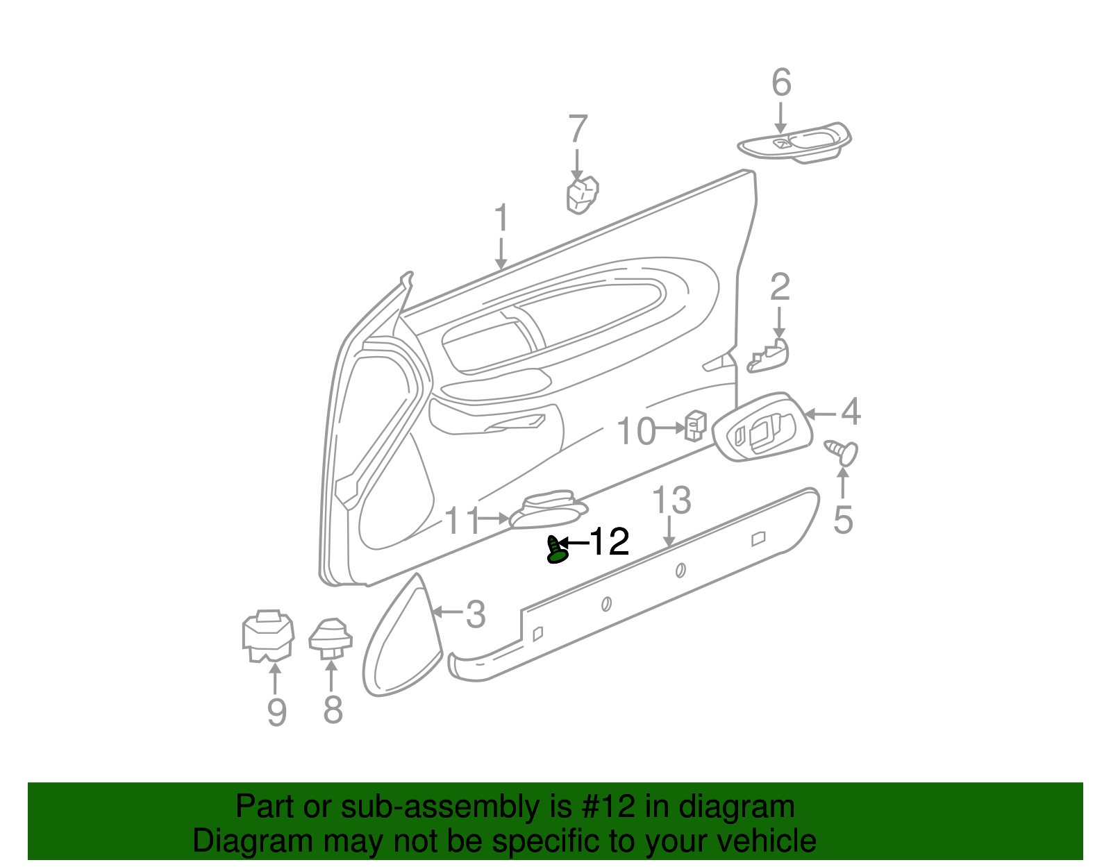 Sunshade Screw - GM (11504659)