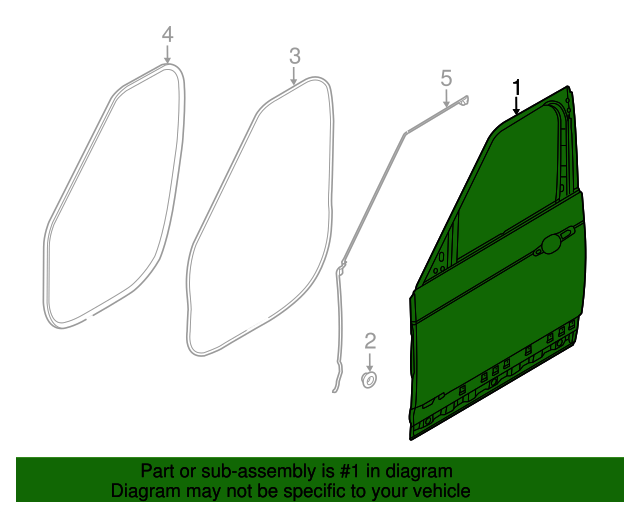 20142022 Land Rover Range Rover Sport Door Shell LR044227 Land Rover
