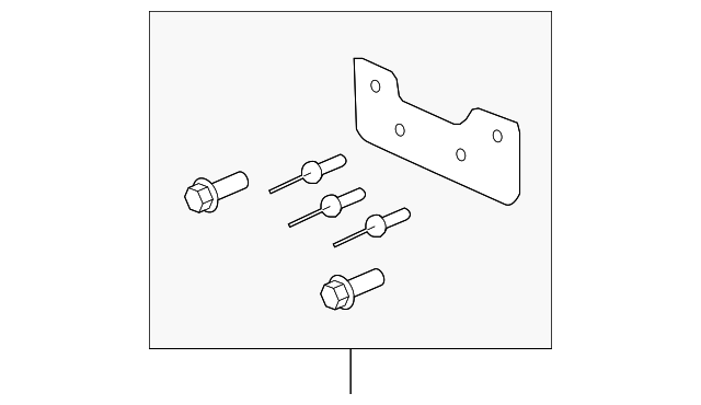 Attachment Pkg, Front License Bracket - GM (10370228)
