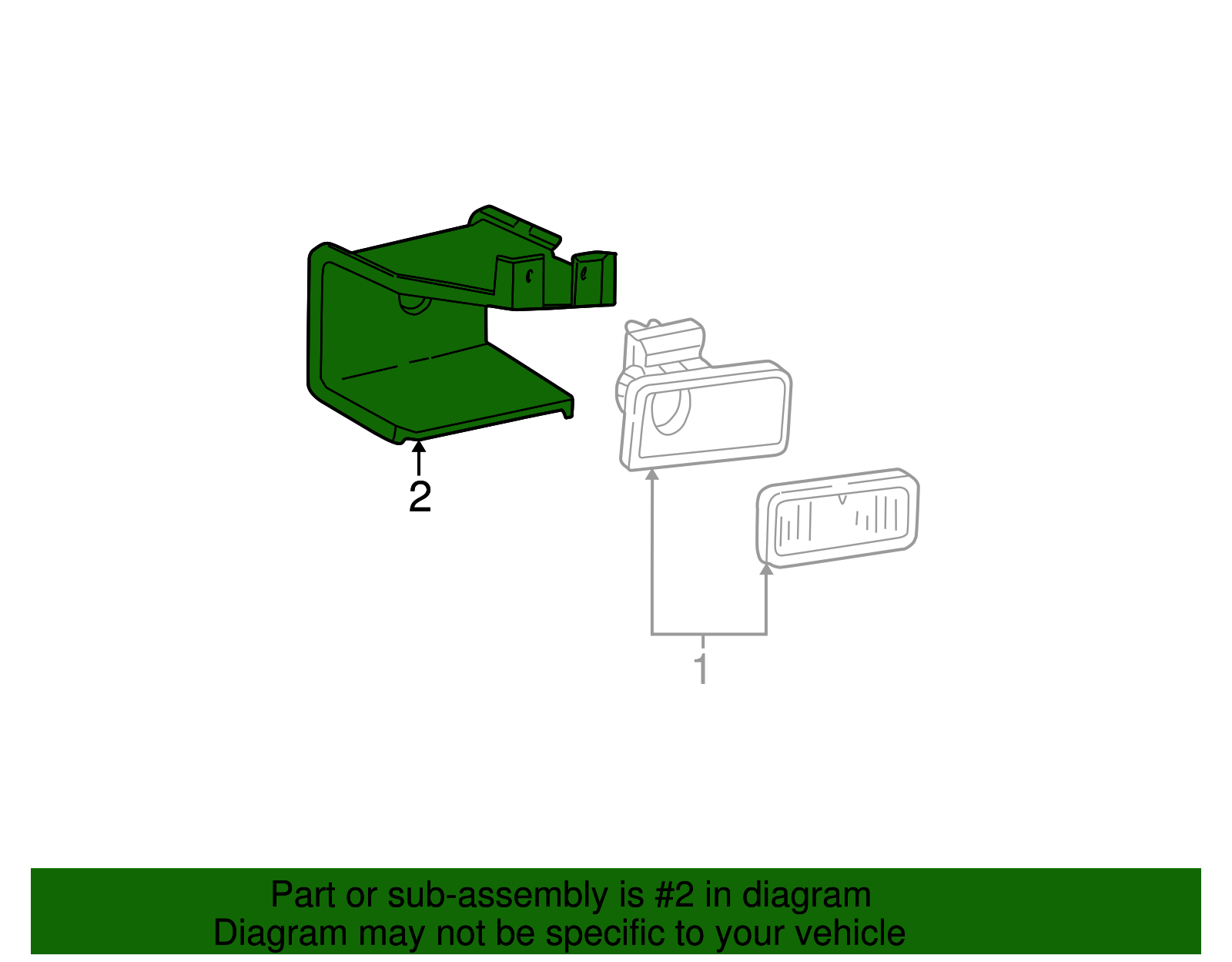 Fog Lamp Bracket - Ford (F57Z-15267-AB)
