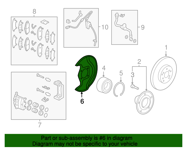 45255TZ5A00 Splash Guard, Front 20162021 Honda Pilot Honda Parts
