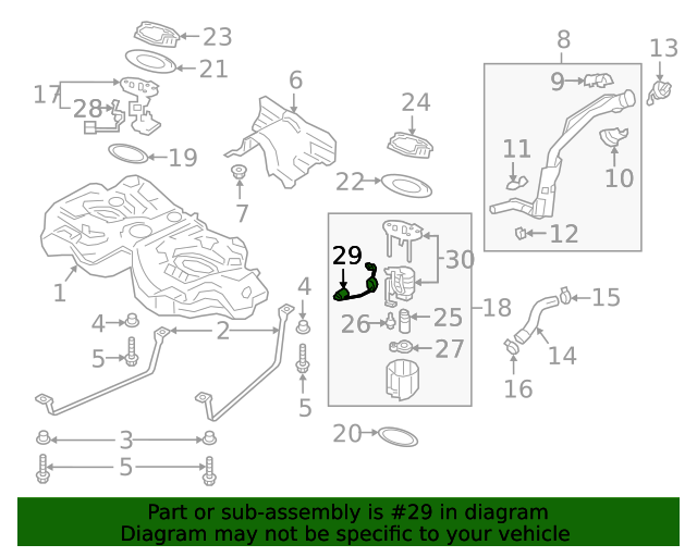 20192023 Mazda 3 Fuel Gauge Sending Unit BDJD60960