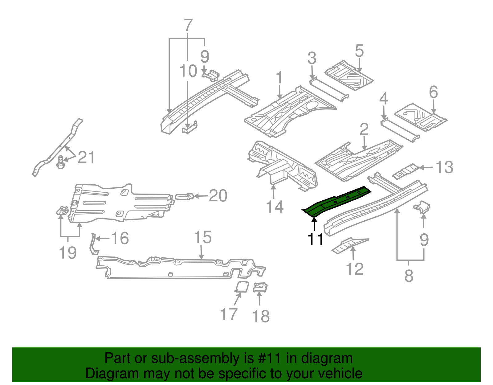 Rail Reinforced - Volkswagen (7L0-803-076-A)
