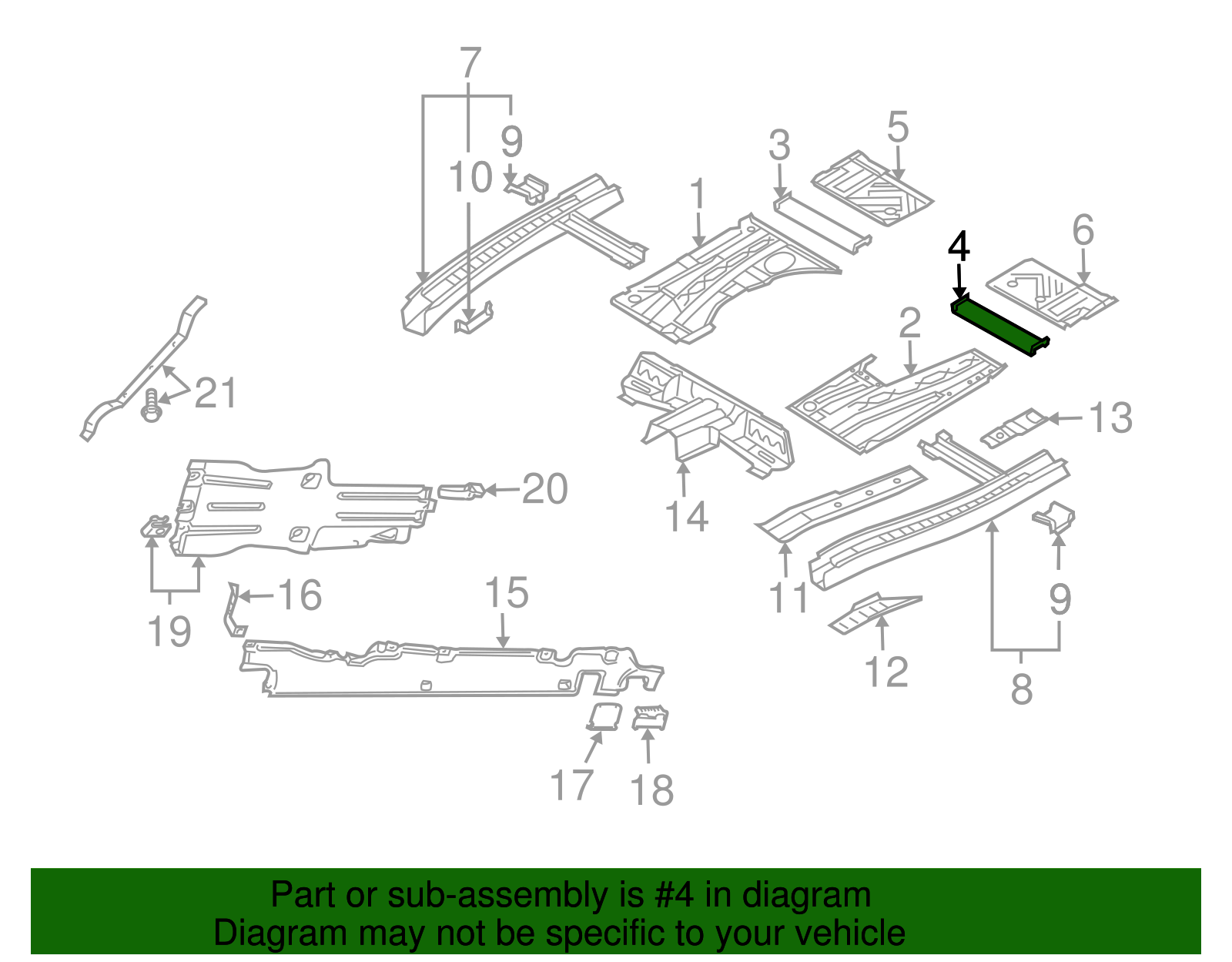 Seat Support - Volkswagen (7L0803301B)