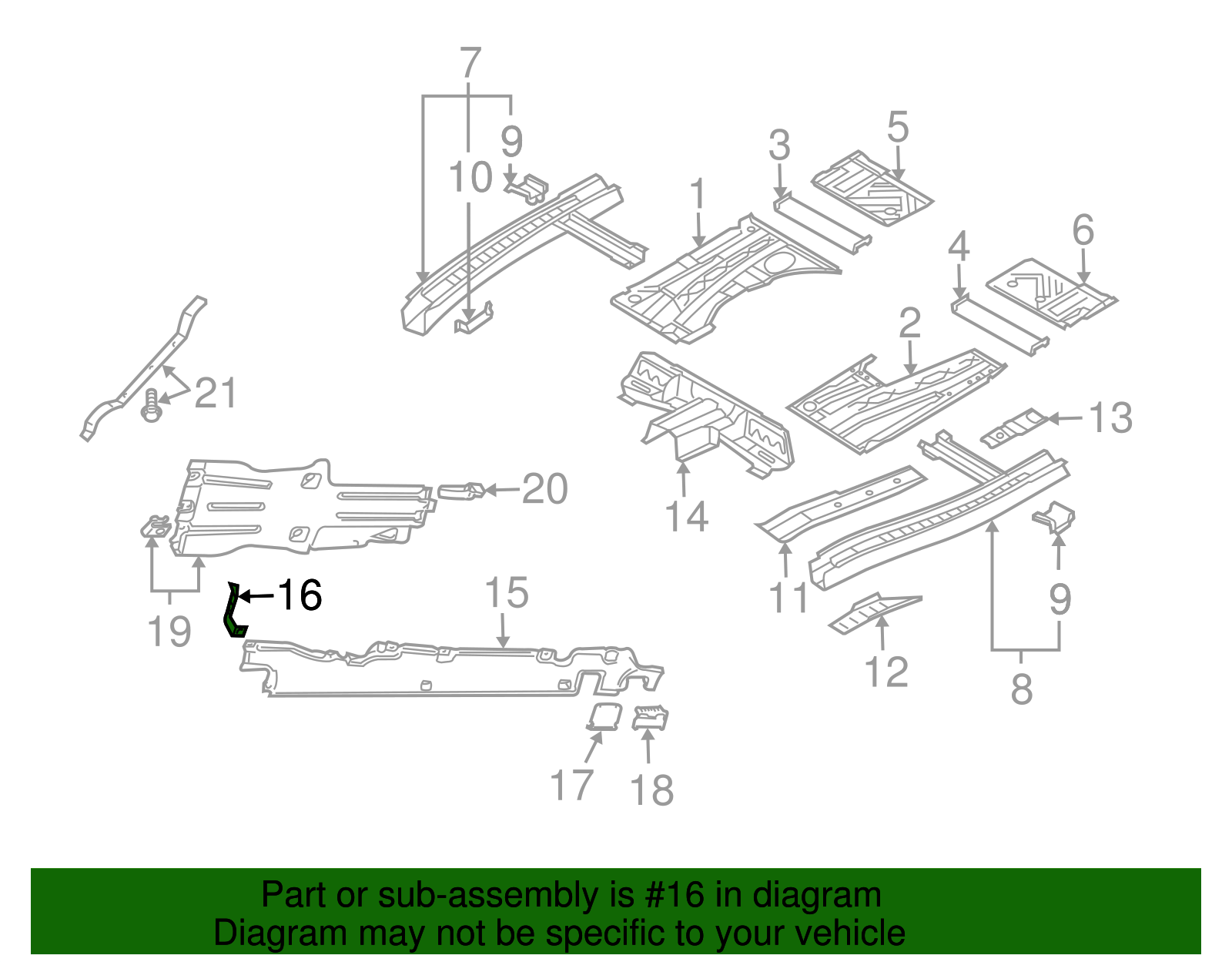 Side Shield Bracket - Volkswagen (7L0-825-241-A)