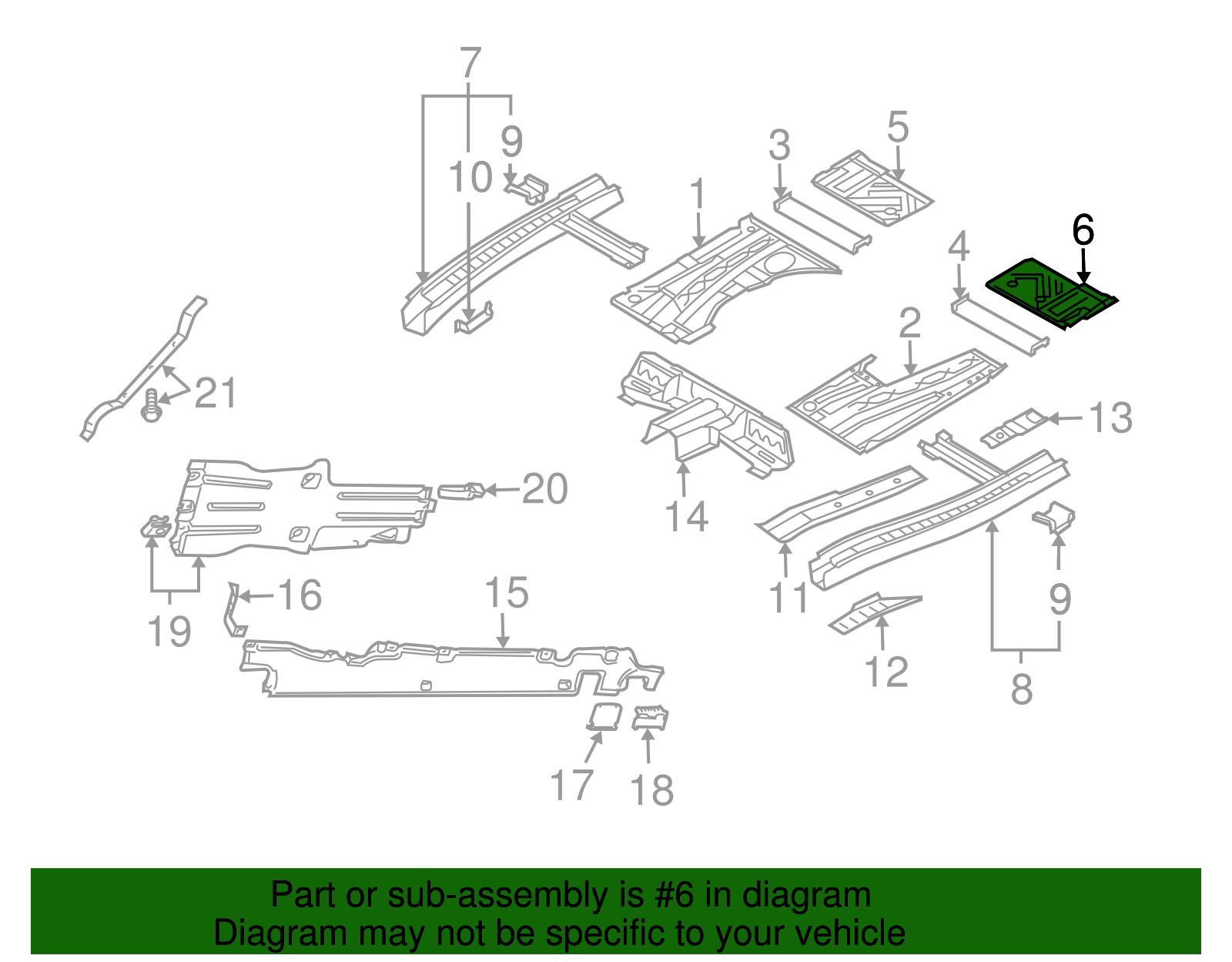Floor Extension - Volkswagen (7L0-803-205-A)