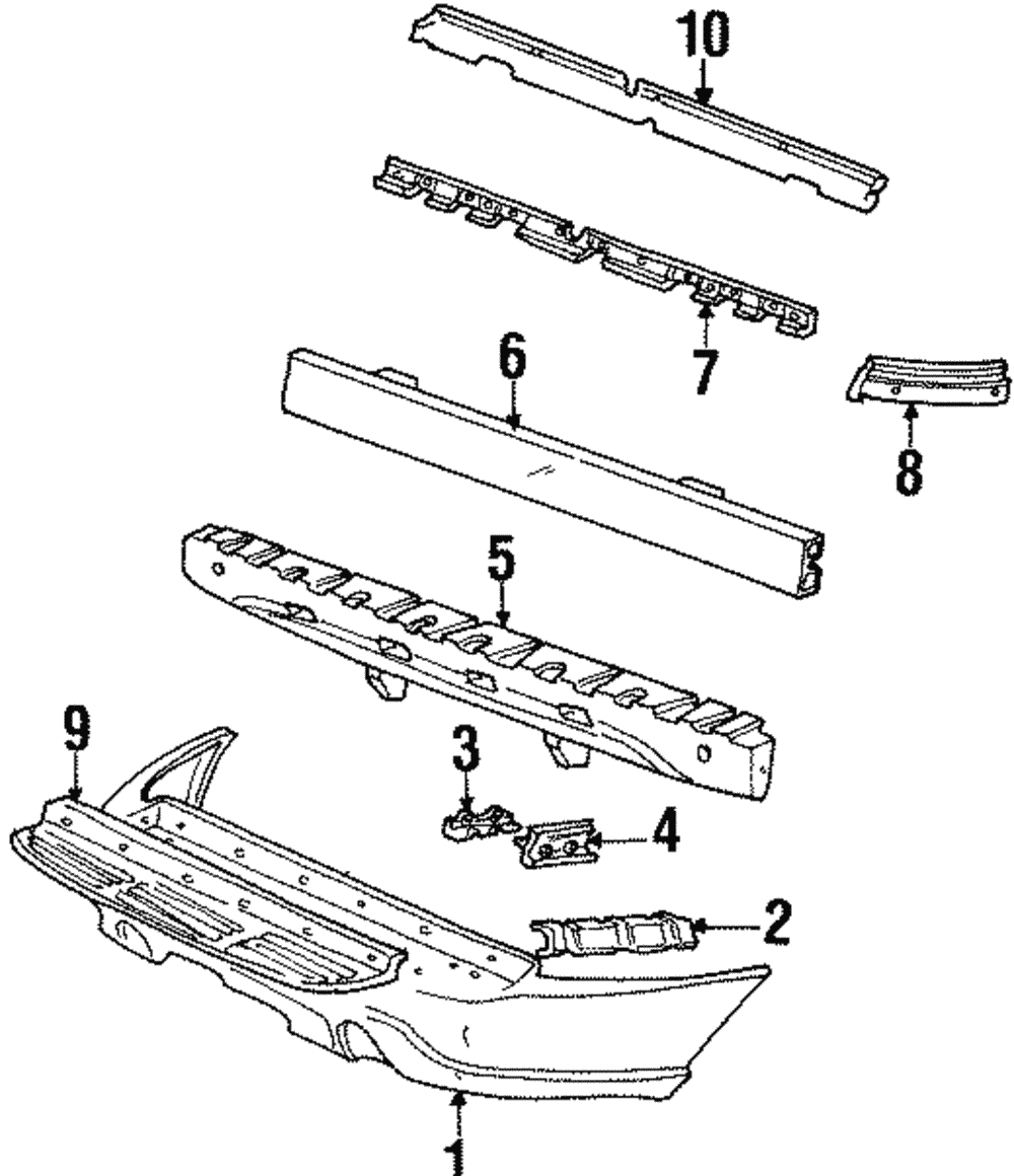 Bumper Cover - Ford (YL7Z-17K835-BA)