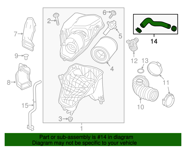 20172019 Chevrolet Cruze Camshaft Housing with Cover and Positive Crankcase Ventilation (PCV