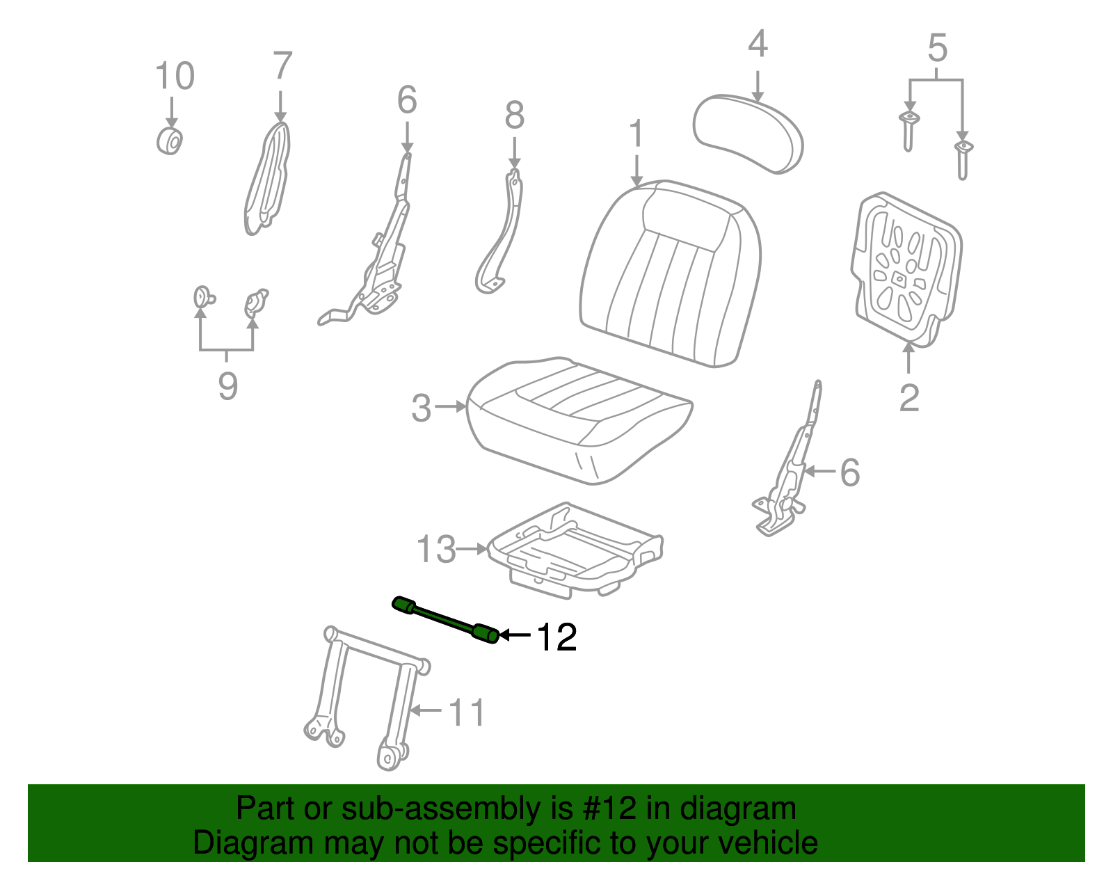 Actuator Rod - Ford (YL3Z-16613A68-AA)
