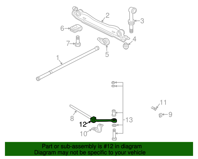 15010349 Front Suspension Stabilizer Shaft Insulator 20012005 GM