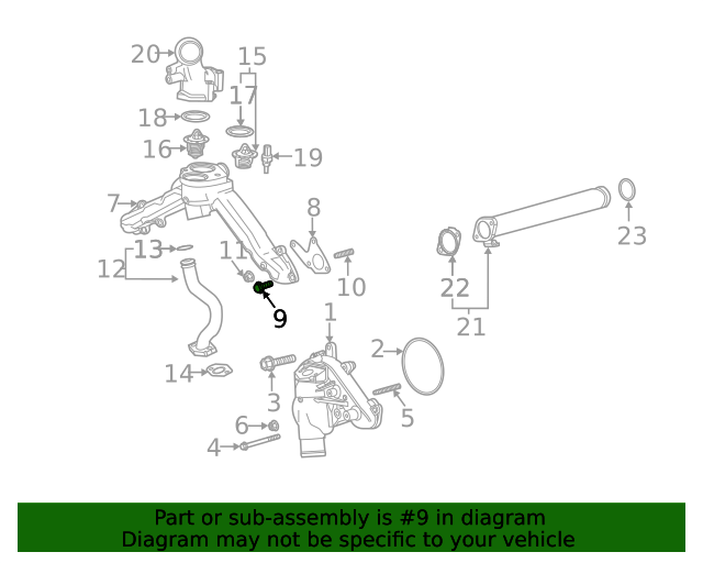20172021 GM Engine Crankshaft Main Bearing Cap Bolt 11589001