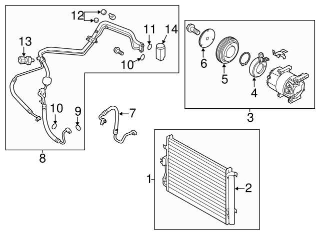 97701 2K600RU Compressor Assembly 2012 2013 Kia Soul Kia Parts Store 97701-2k600ru-compressor-assembly-2012-2013-kia-soul-kia-parts-store