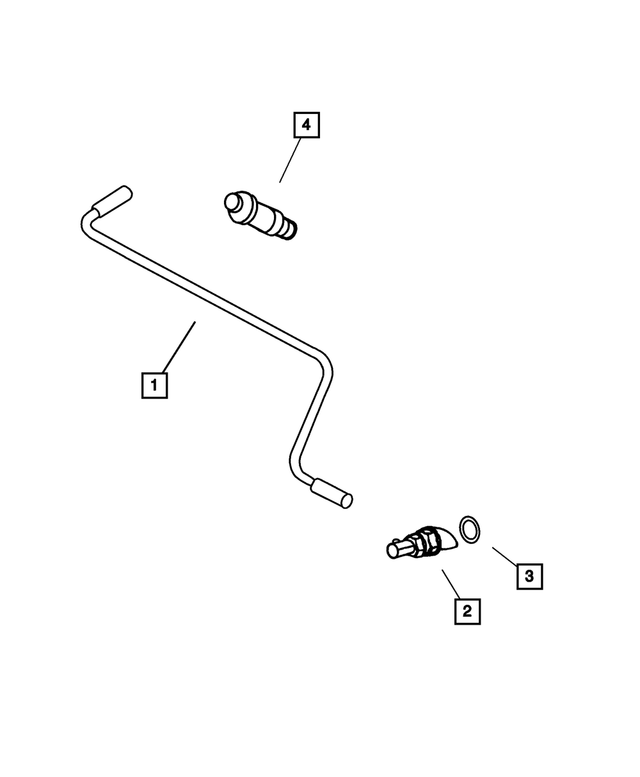 20032005 Mopar Crankcase Vent To Intake Manifold Tube 53032617AD