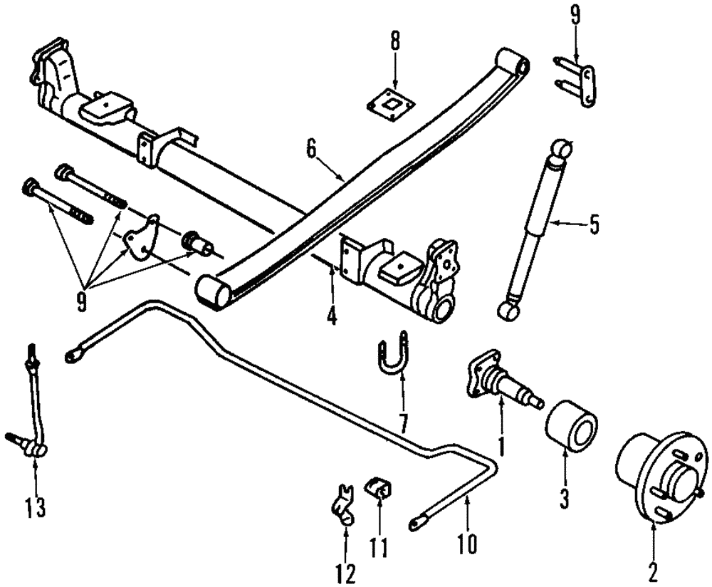 Axle Beam - Ford (YF5Z-4010-AA)
