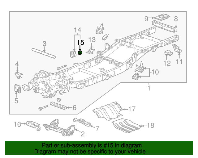 20910359 Torsion Bar Support Insulator 20112022 GM North Park