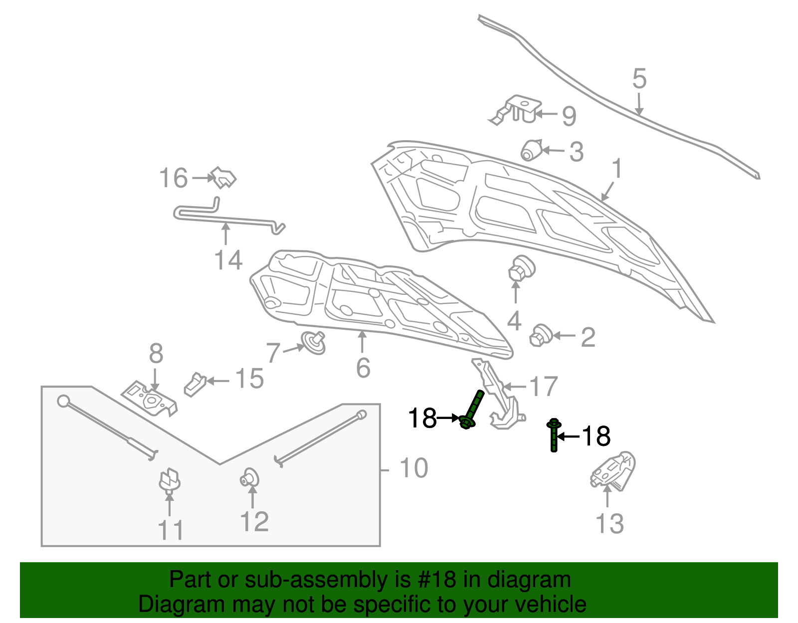 Hood Hinge Bolt - GM (94502103)