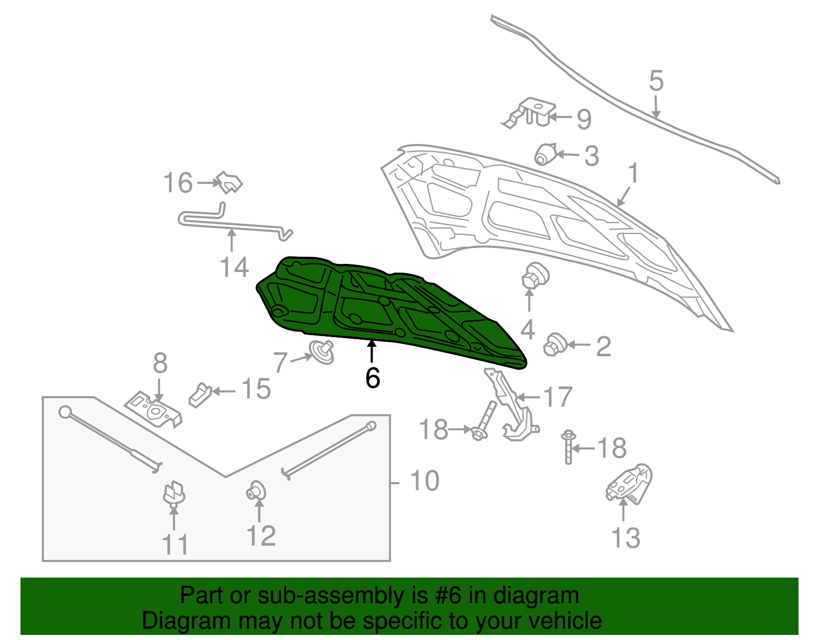 Hood Insulator - GM (95472867)