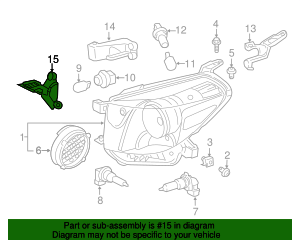 81196-74030 - Retainer Headlamp P - 2012-2015 Scion iQ | OEM Genuine ...