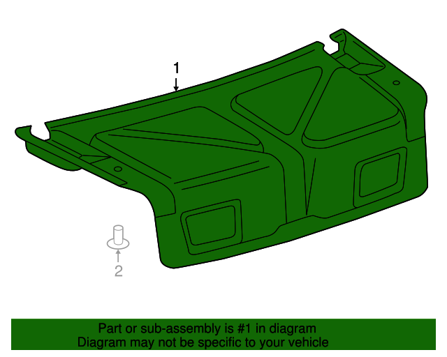64719AA010C0 Trunk Lid Trim 1997 1998 Toyota Camry OEM Parts To You