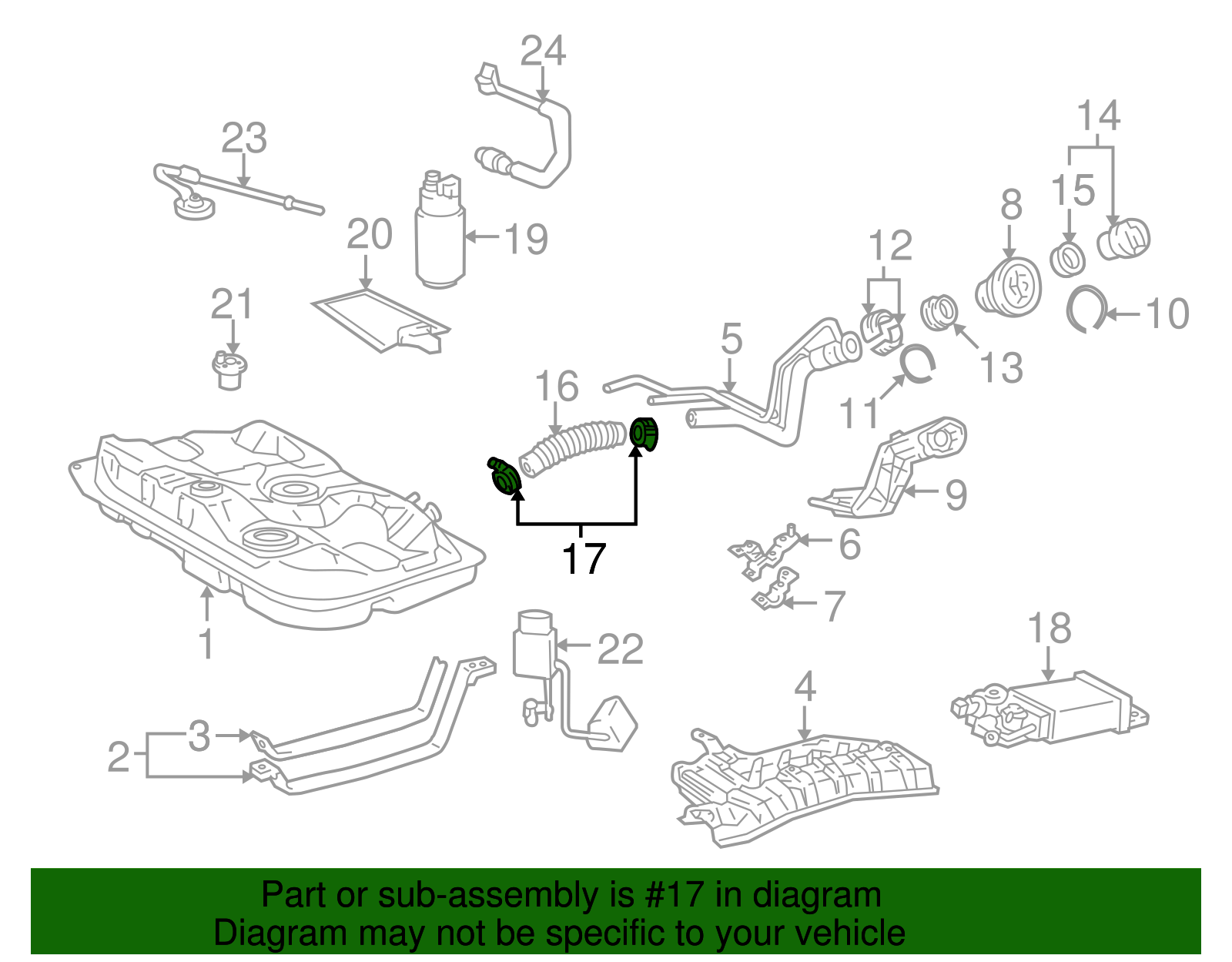 Fuel Filler Hose Clamp - Scion (90460-46005)